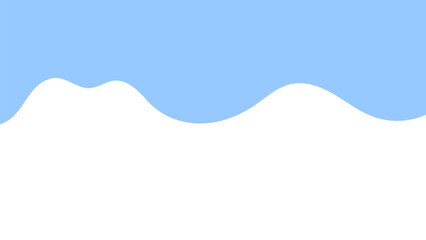 Wall Mural - Minimalist Wavy Abstract Design with White and Light Blue Color Scheme for Background or Header Graphics