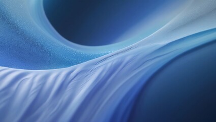 Poster - Gradient blue abstract background with a soft curve and smooth lighting.