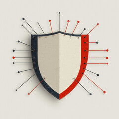 Poster - Shield of Protection: This striking graphic symbolizes the essence of security and protection. It uses the shield as a central focus.