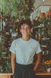 © neiros - A transgender professional exudes confidence in an office setting, embodying the inclusivity of a modern workplace, where smart casual attire and a positive ambiance underscore the company's