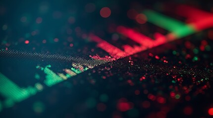 Poster - A colorful graph with red, green, and blue lines