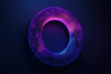 Poster - Visual representation of digital graphics with vibrant colors and circular design elements