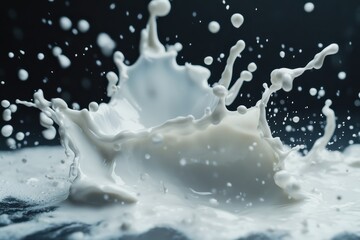 Poster - dynamic splashes of liquid create striking graphic layouts for advertising projects