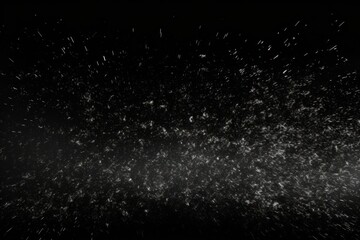 Wall Mural - snow storm fast movement black backgrounds night.