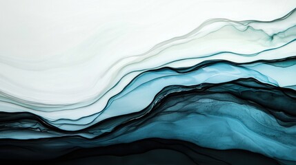 Leinwandbilder - White abstract background with smooth glass-like textures and modern lighting, perfect for business.