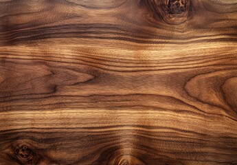 Poster - Close-Up Image of Natural Wooden Surface Featuring Rich Brown Grain Patterns and Unique Texture Ideal for Design and Craft Projects