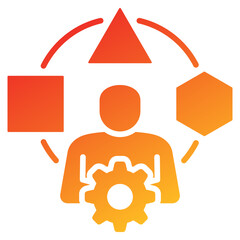 Poster - Adaptation Glyph Gradient Icon