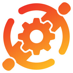 Poster - Cohesion Glyph Gradient Icon