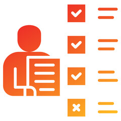 Poster - Accountability Glyph Gradient Icon