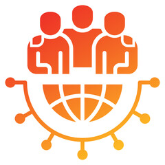 Poster - Cultural Sensitivity Glyph Gradient Icon