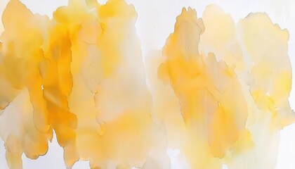 Wall Mural - soft golden watercolor texture with delicate abstract fluid shapes, artistic background for modern d