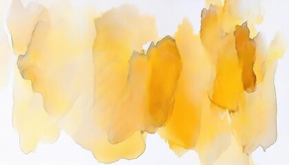 Wall Mural - soft golden watercolor texture with delicate abstract fluid shapes, artistic background for modern d