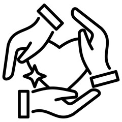 Poster - Empathy Line Icon