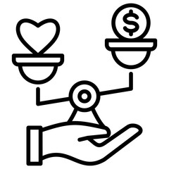 Poster - Ethics Line Icon