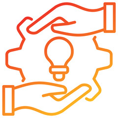 Poster - Initiative Line Gradient Icon