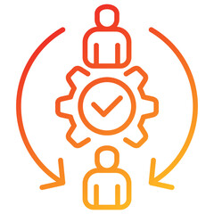 Poster - Delegation Line Gradient Icon