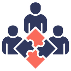 Poster - Team Building Mixed Icon