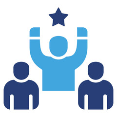 Poster - Team Leadership Two Color Icon