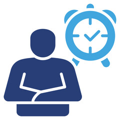 Poster - Self Disciplined Two Color Icon