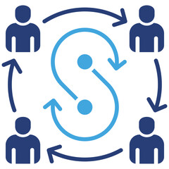 Poster - Synergy Two Color Icon