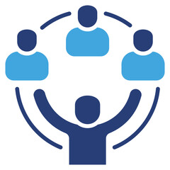 Poster - Organizational Two Color Icon