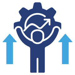 Poster - Self Improvement Two Color Icon