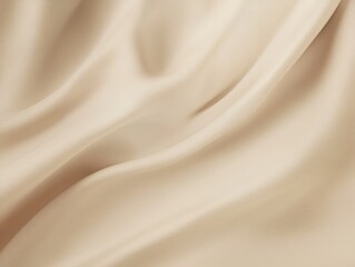 Poster - Elegant and Soft Cream Fabric Texture Draped Smoothly for Use in Fashion, Interior Design, or Artistic Backgrounds