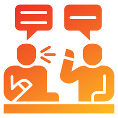 Aufkleber - Mentor Glyph Gradient Icon