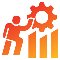 Poster - Challenge Glyph Gradient Icon