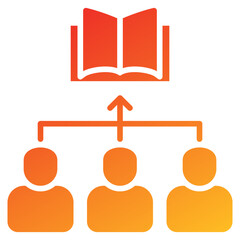 Poster - Pathways Glyph Gradient Icon