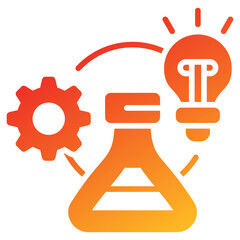 Poster - Science Glyph Gradient Icon