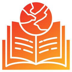 Poster - Global Learning Glyph Gradient Icon