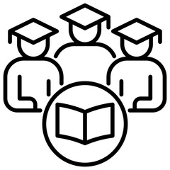 Poster - Student Line Icon