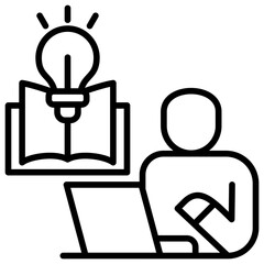 Poster - Study Line Icon