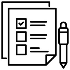 Poster - Test Line Icon
