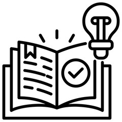 Poster - Knowledge Line Icon