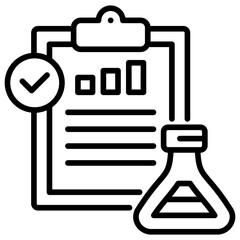 Poster - Experiment Results Line Icon