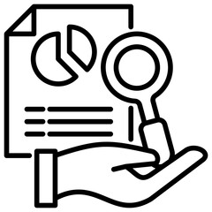 Poster - Case Study Line Icon