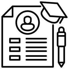 Poster - Curriculum Line Icon