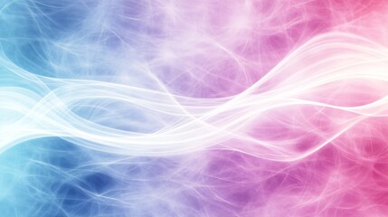 Poster - Defocused Abstract Background with Mesmerizing Soft Pastel Pink Purple Blue Tones Seamlessly Flowing