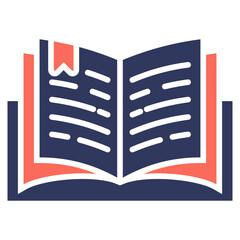 Poster - Open Book Mixed Icon