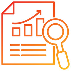 Poster - Analyze Line Gradient Icon