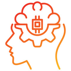 Poster - Artificial Intellegence Line Gradient Icon
