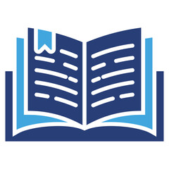 Poster - Open Book Two Color Icon