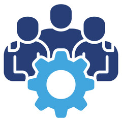 Poster - Teamwork Two Color Icon