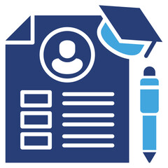 Poster - Curriculum Two Color Icon