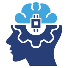 Poster - Artificial Intellegence Two Color Icon