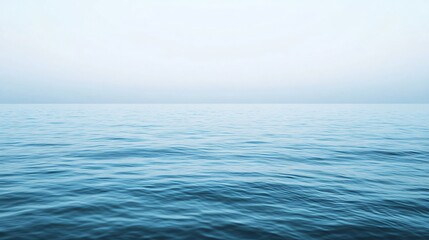 Poster - Very calm ocean water background with foggy weather
