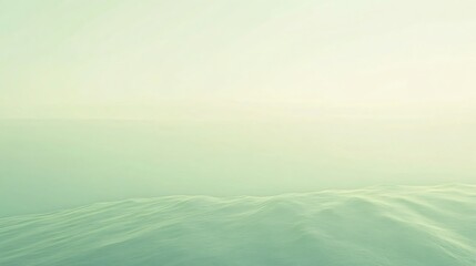 Poster - Soft Serene Green Gradient Background from Light Mint to Sage with Smooth Ethereal Transition