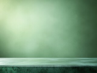 Poster - Smooth Surface with Soft Green Background, Ideal for Product Display, Photography Backdrop, and Creative Projects with Elegant Aesthetic Appeal